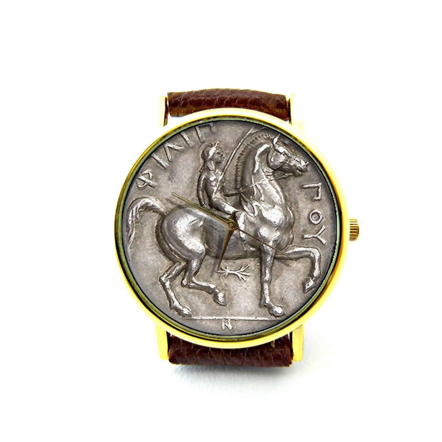 Antique Coin Leather Watch, Ancient Coin, Old Coin, Unisex Watch, Ladies Watch, Mens Watch, Coin Jewelry, Pattern 2