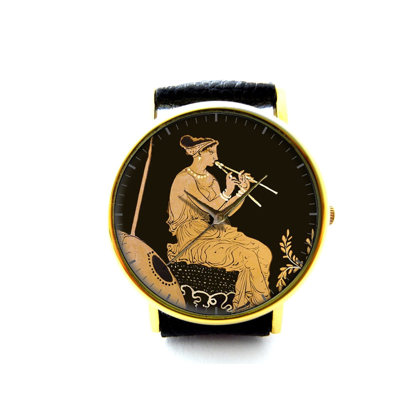 Music Leather Watch, Musical Watch, Unisex Watch, Ladies Watch, Mens Watch, Music Jewelry, Music Accessory, Pattern 2