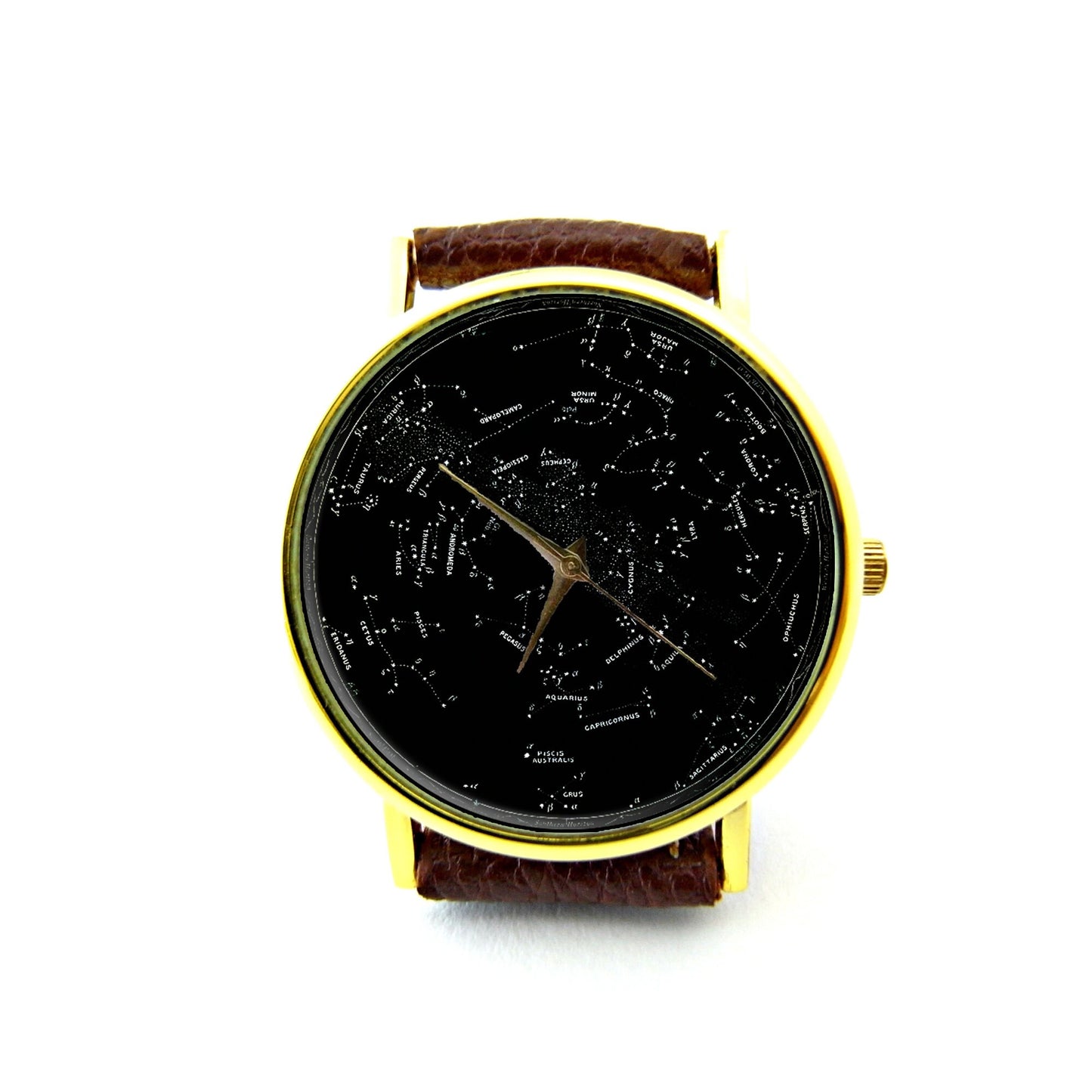 Vintage Constellation Leather Watch, Astronomy Watch, Stars Watch, Ladies Watch, Mens Watch, Stars Jewelry, Pattern 2