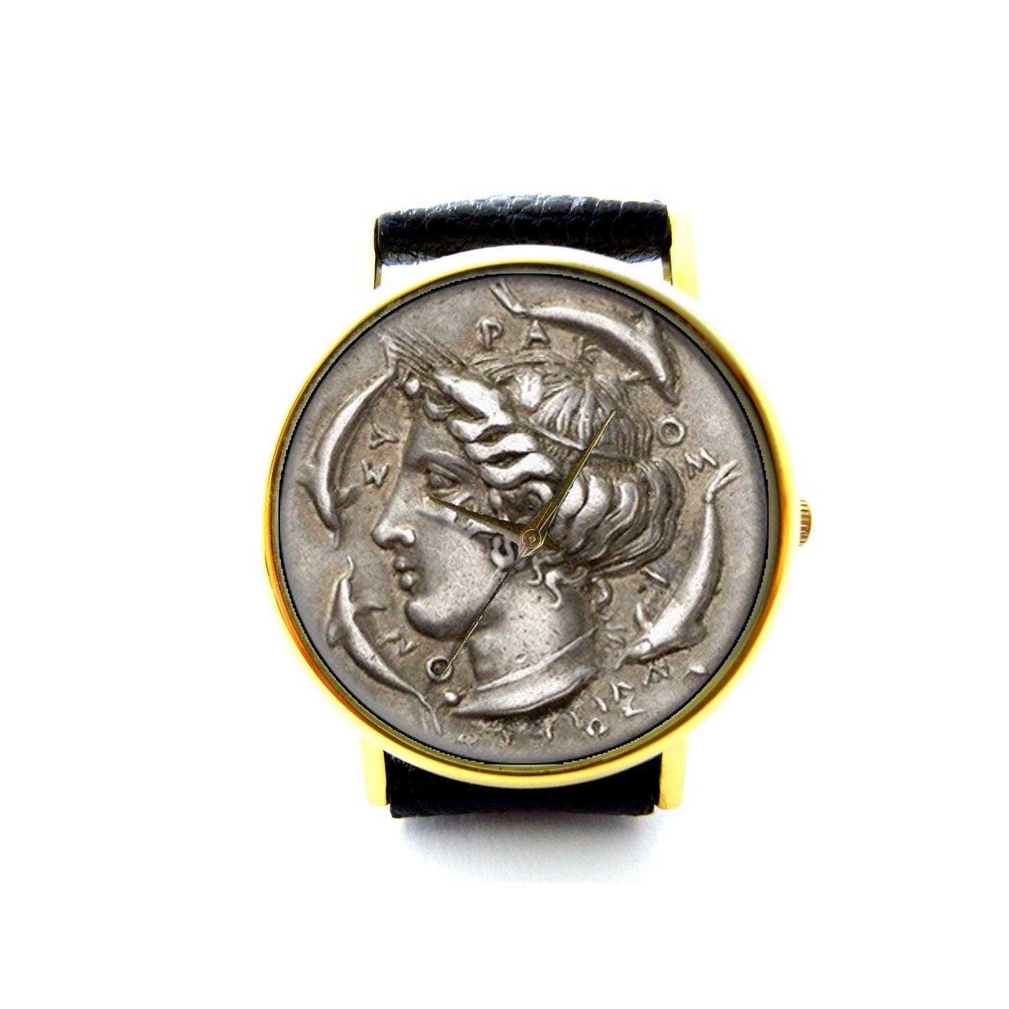 Antique Coin Leather Watch, Ancient Coin, Old Coin, Unisex Watch, Ladies Watch, Mens Watch, Coin Jewelry, Pattern 4