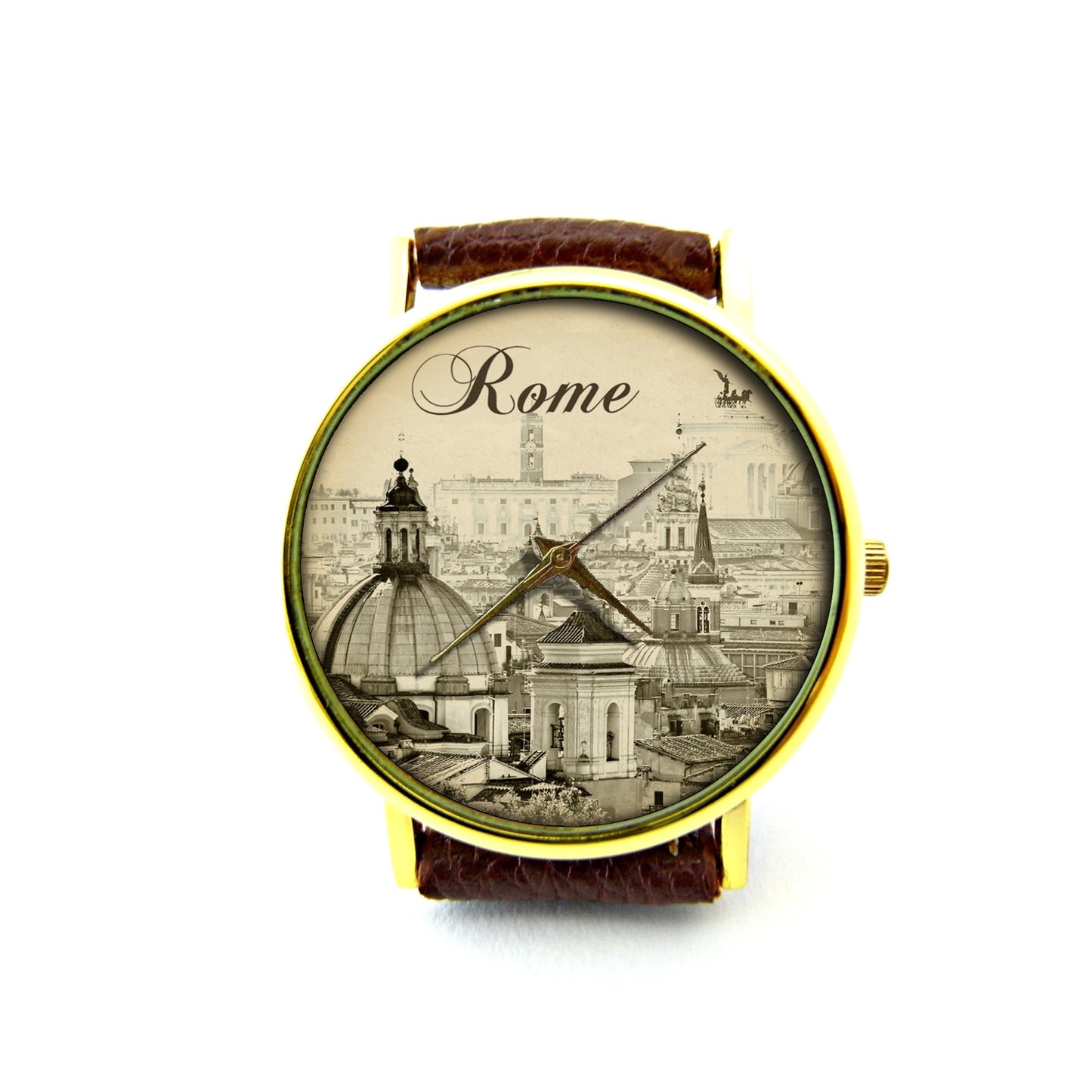 Rome Leather Watch, City Leather Watch, Rome Accessory, Ladies Watch, Mens Watch, Unisex Watch, Rome Jewelry