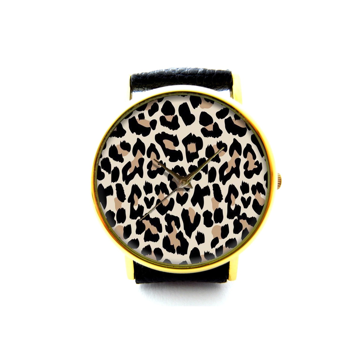 Leopard Leather Watch, Leopard Ladies Watch, Unisex Watch, Leopard Jewellery