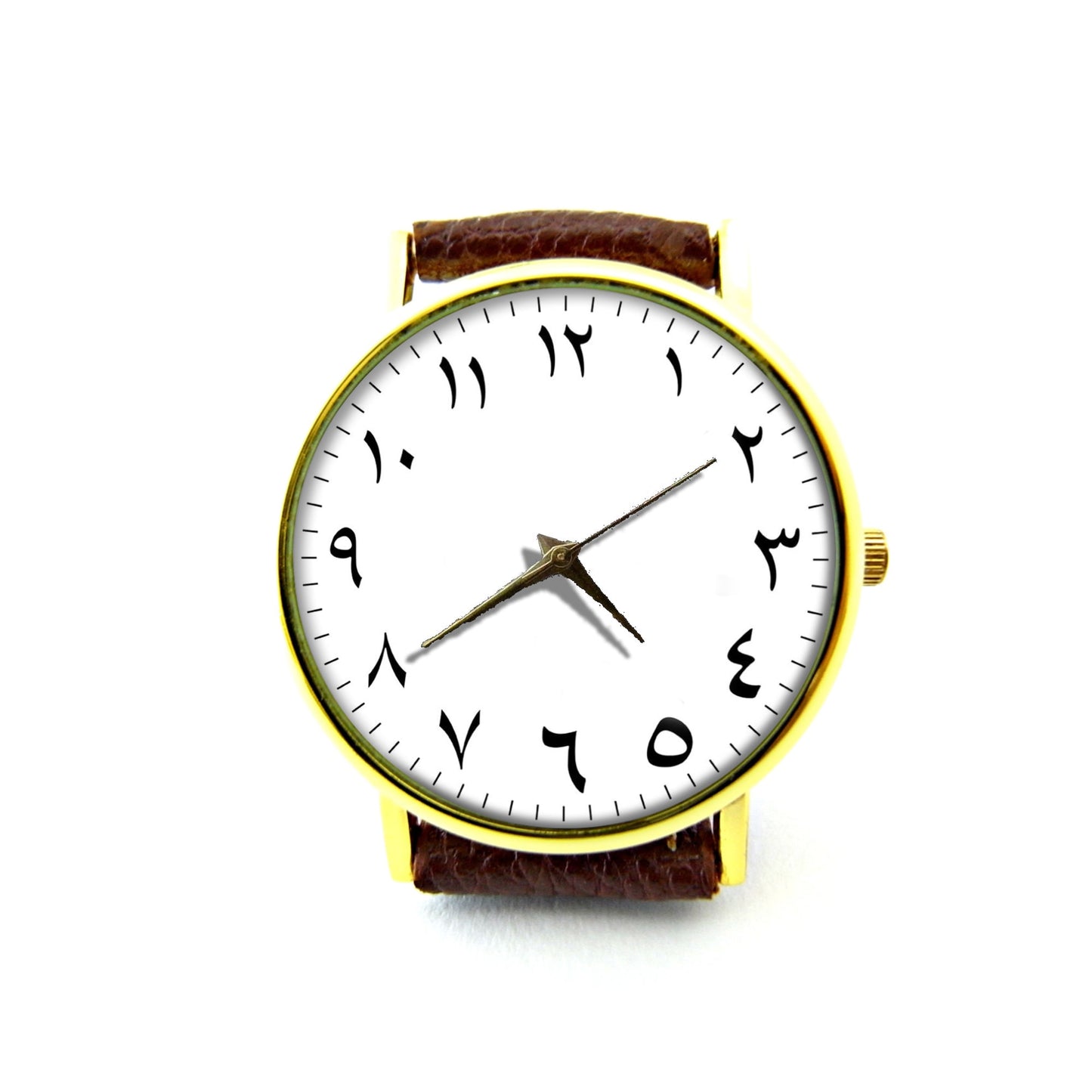 Arabic Numerals Leather Watch, Numbers Ladies Watch, Unisex Watch, Minimalist Jewelry, Gift Ideas