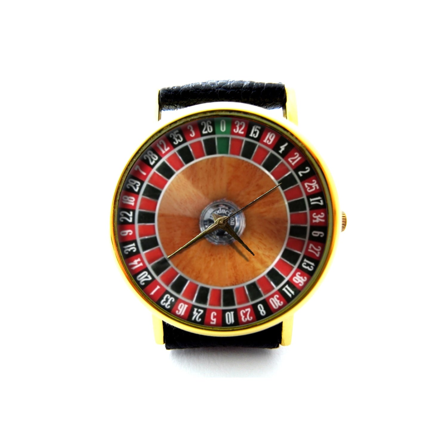 Roulette Leather Watch, Game Watch, Unisex Watch, Winnings Watch, Money Watch, Casino Watch