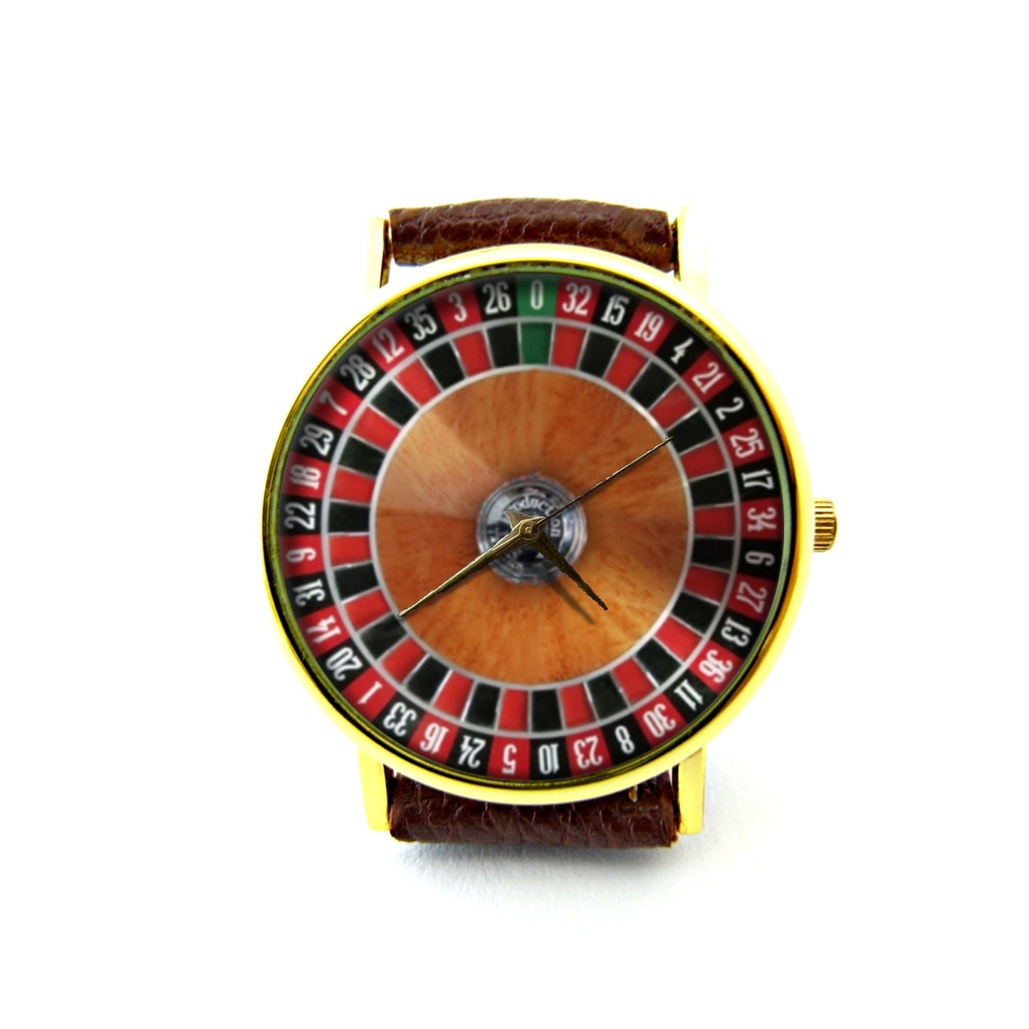 Roulette Leather Watch, Game Watch, Unisex Watch, Winnings Watch, Money Watch, Casino Watch