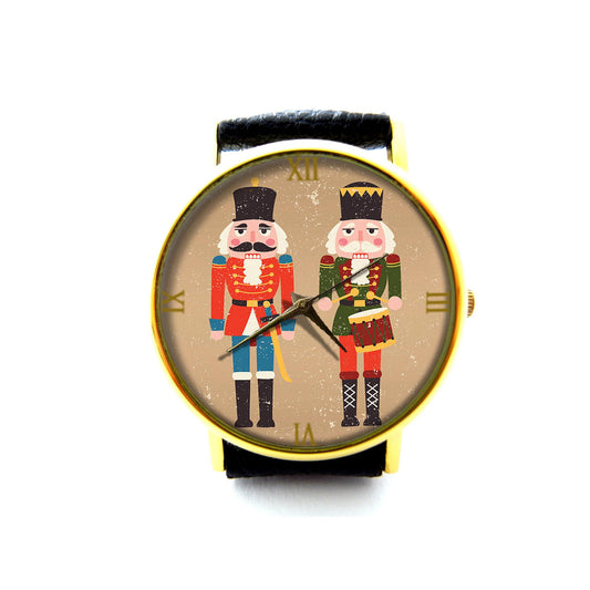 The Nutcracker Leather Watch, Nutcracker Ladies Watch, Unisex Watch, Nutcracker Jewelry