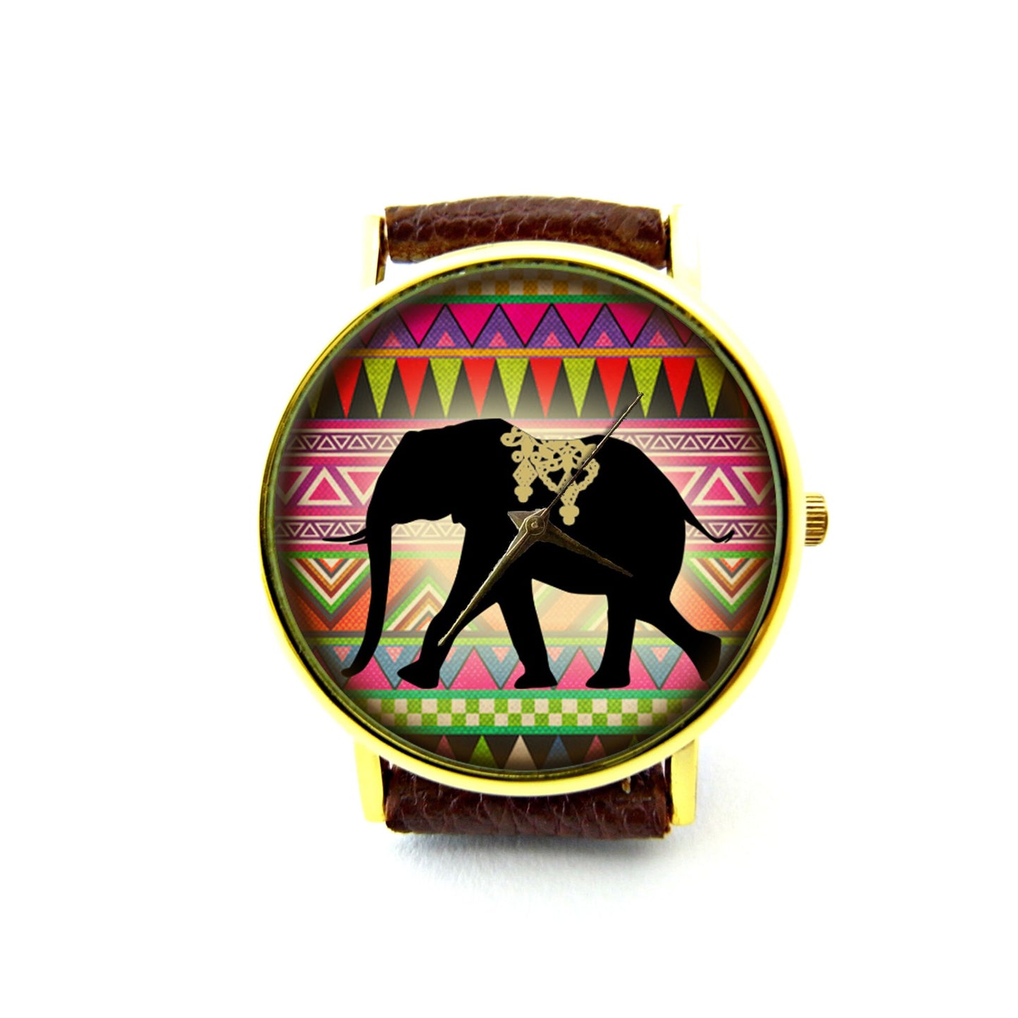 Elephant Leather Watch, Elephant Watch, Unisex Watch, Ladies Watch, Mens Watch, Elephant Jewelry