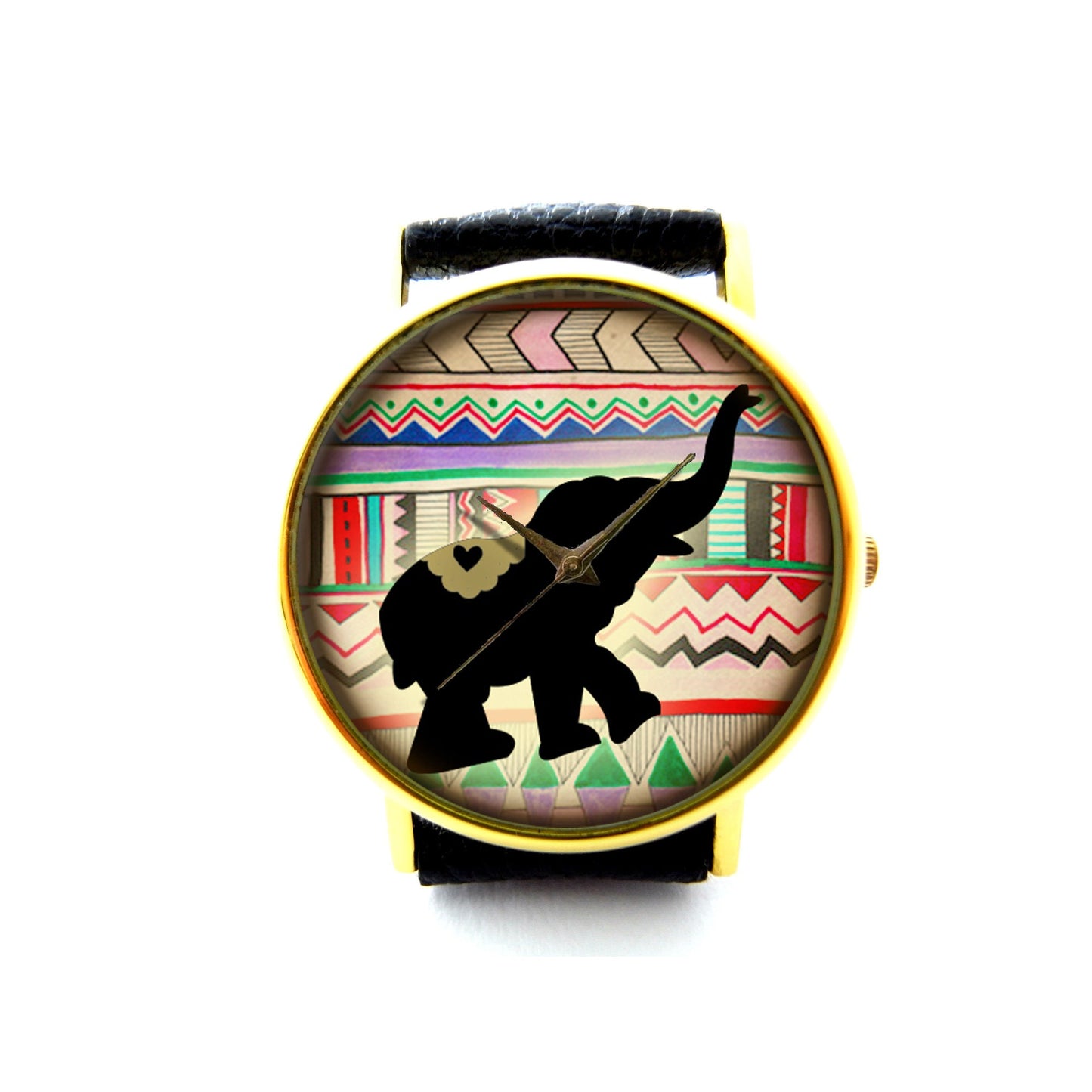 Elephant Leather Watch, Unisex Watch, Ladies Watch, Mens Watch, Elephant Jewelry