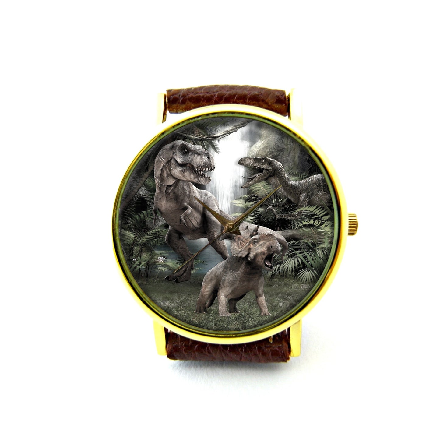 Vintage Dinosaur Leather Watch, T-Rex Watch, Unisex Watch, Ladies Watch, Mens Watch, Women Watch, Dinosaur Jewelry